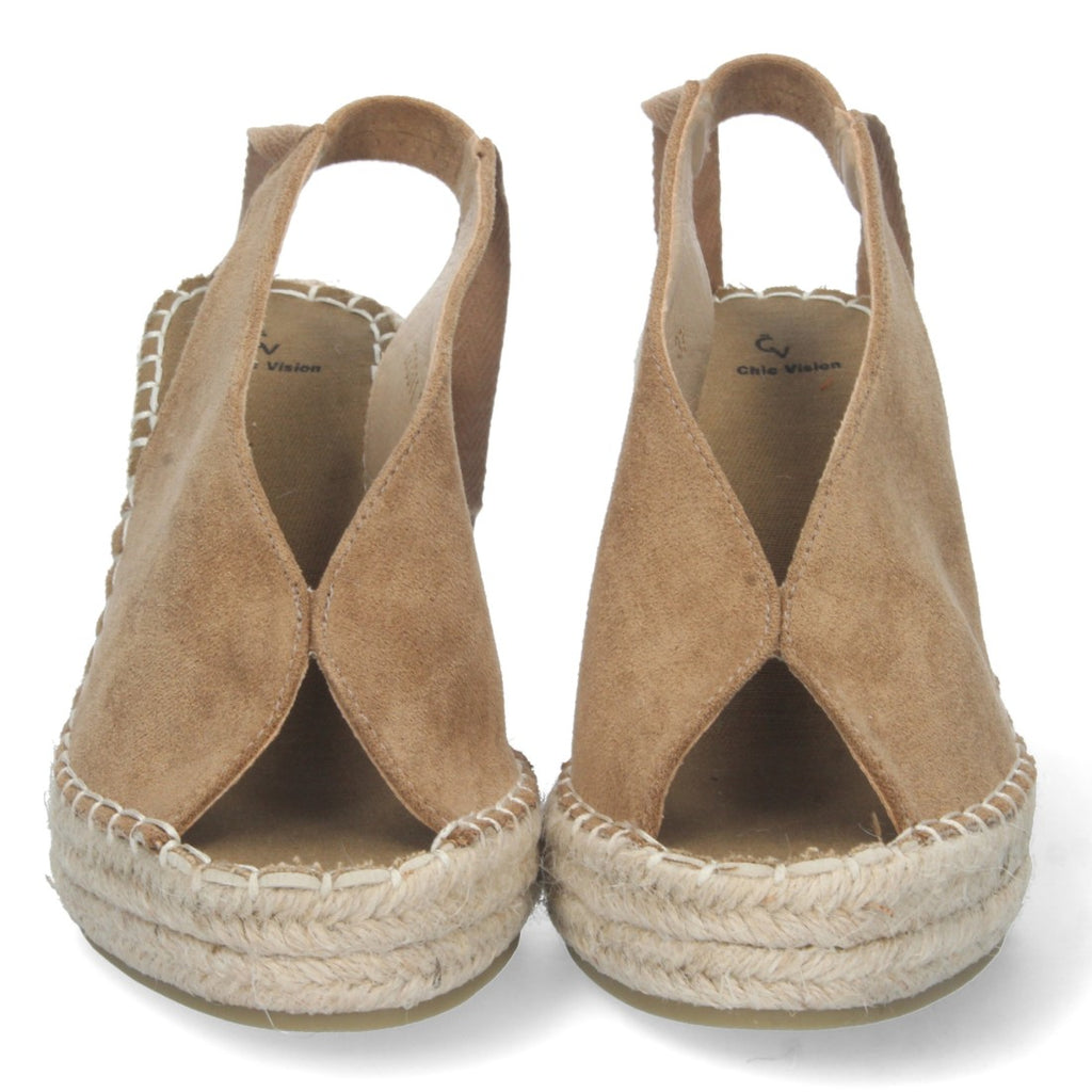 Bolsoloco Sandalia Cuña Taupe