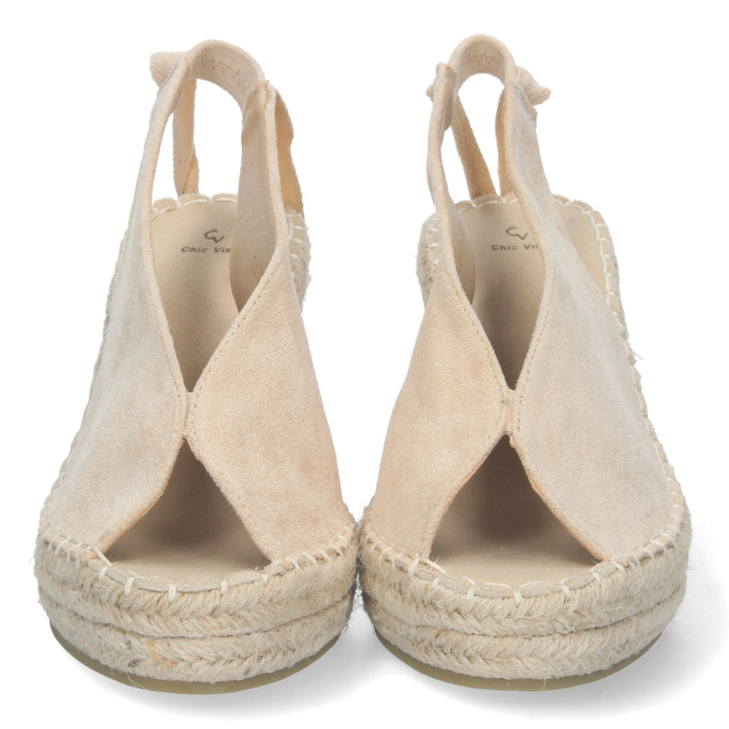 Bolsoloco Sandalia Cuña Beige