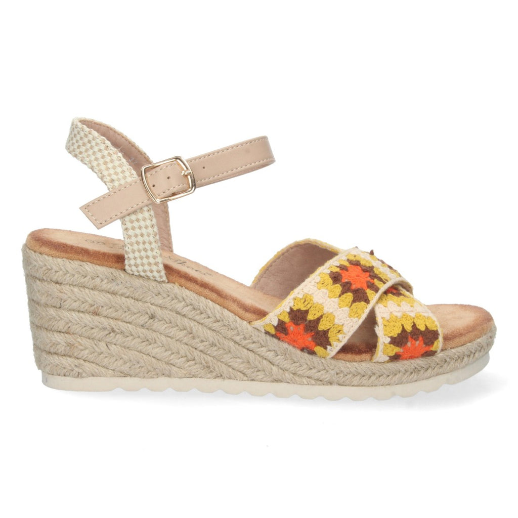 Bolsoloco Sandalia Cuña Beige