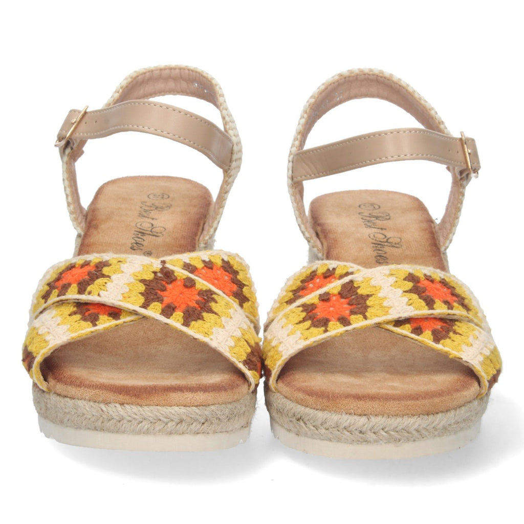 Bolsoloco Sandalia Cuña Beige