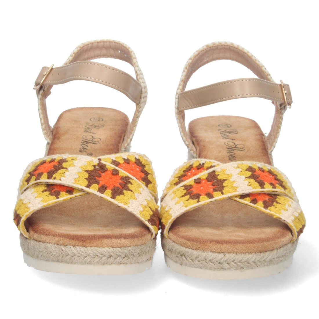 Bolsoloco Sandalia Cuña Beige