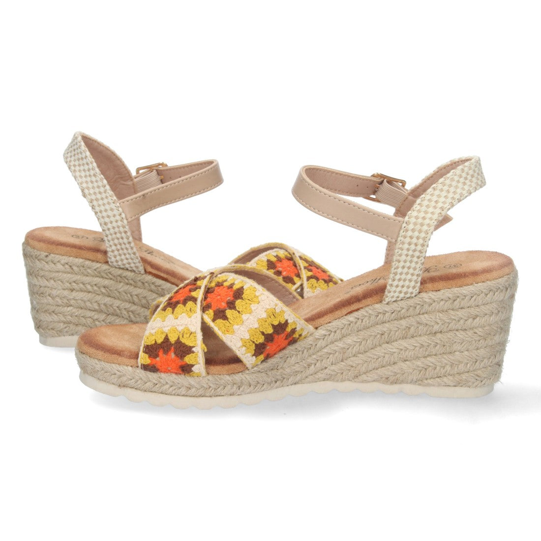 Bolsoloco Sandalia Cuña Beige