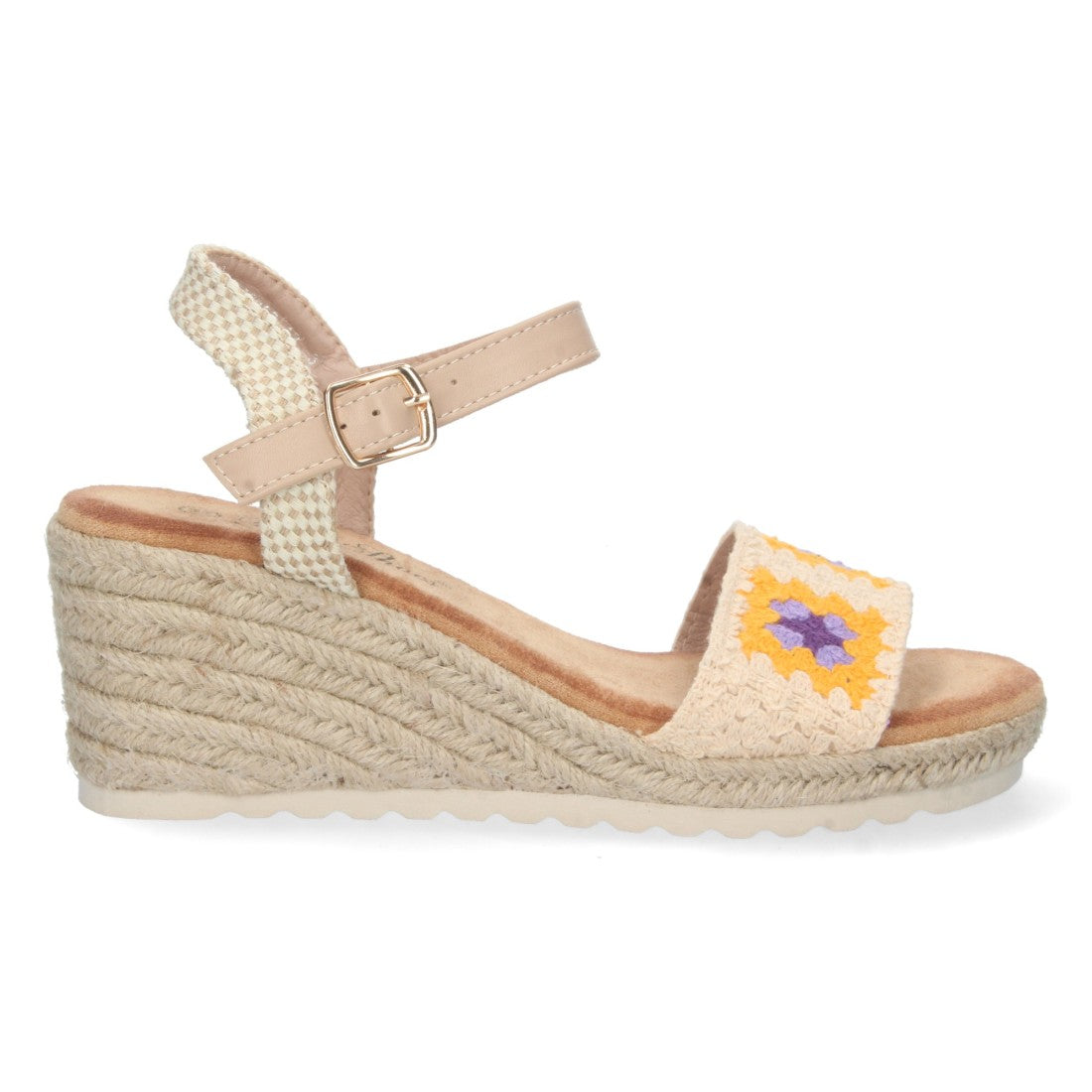 Bolsoloco Sandalia Cuña Beige