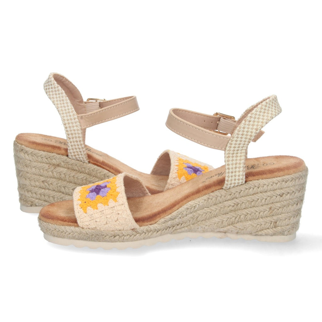 Bolsoloco Sandalia Cuña Beige