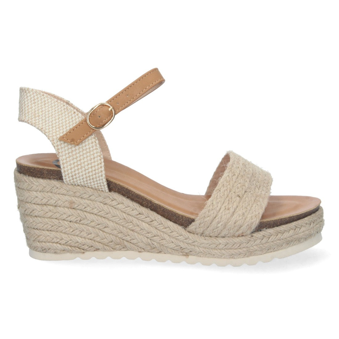 Bolsoloco Sandalia Cuña Beige