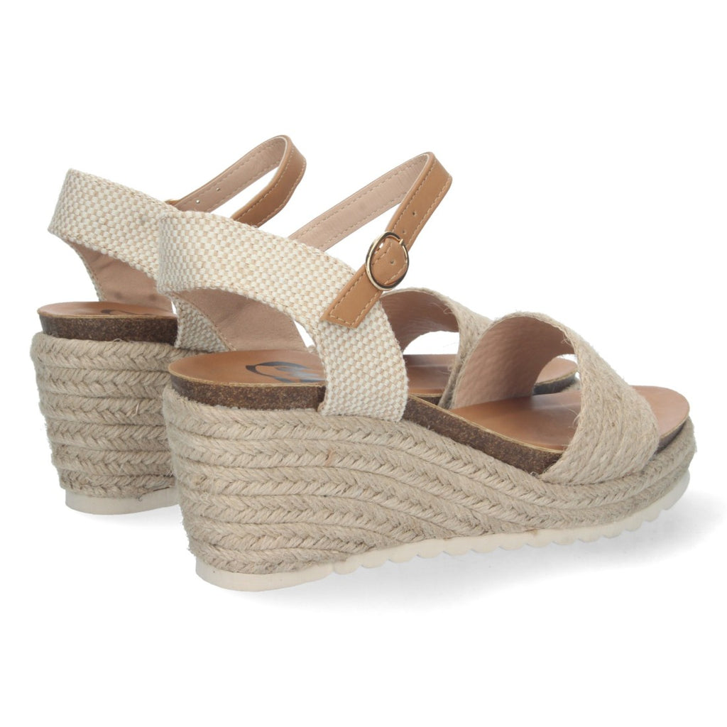 Bolsoloco Sandalia Cuña Beige