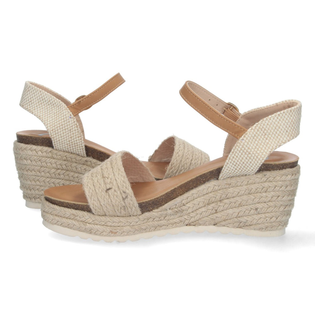 Bolsoloco Sandalia Cuña Beige