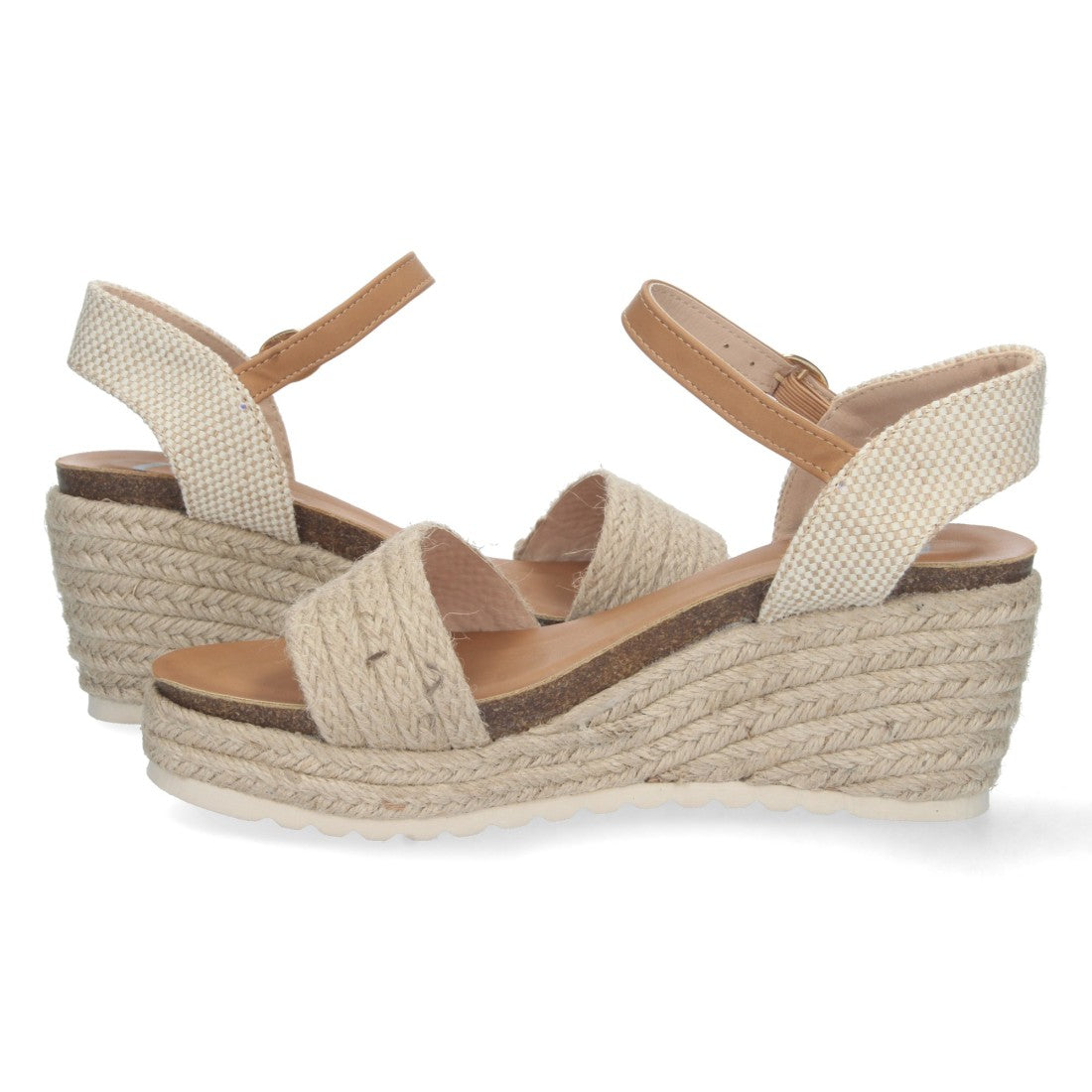 Bolsoloco Sandalia Cuña Beige