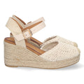 Bolsoloco Sandalia Cuña Beige