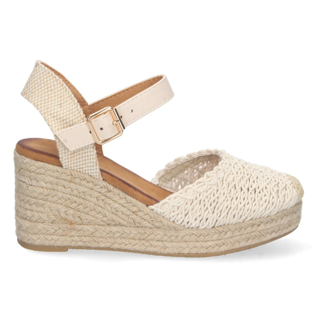 Bolsoloco Sandalia Cuña Beige
