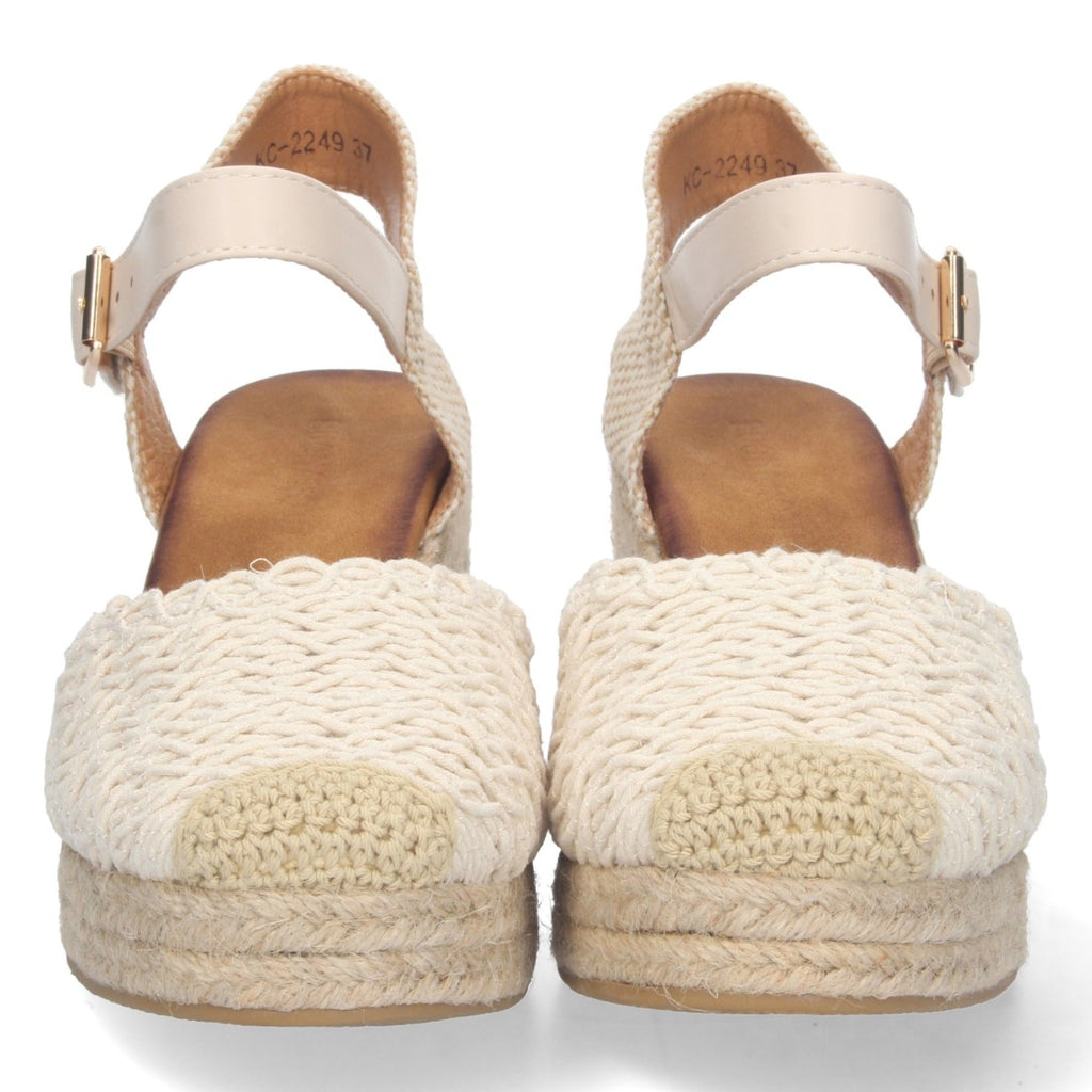 Bolsoloco Sandalia Cuña Beige