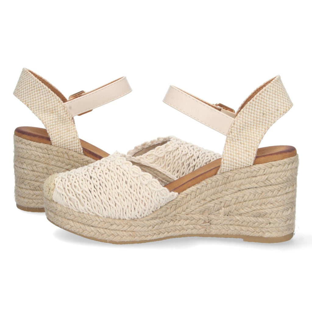Bolsoloco Sandalia Cuña Beige