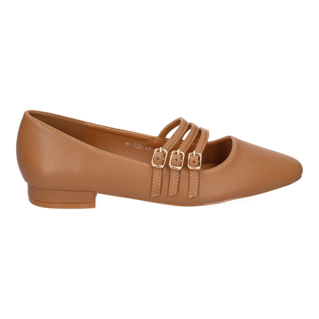 Bolsoloco Bailarina Hebilla Camel