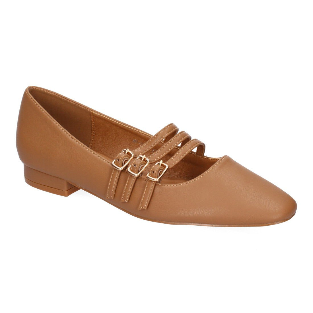 Bolsoloco Bailarina Hebilla Camel