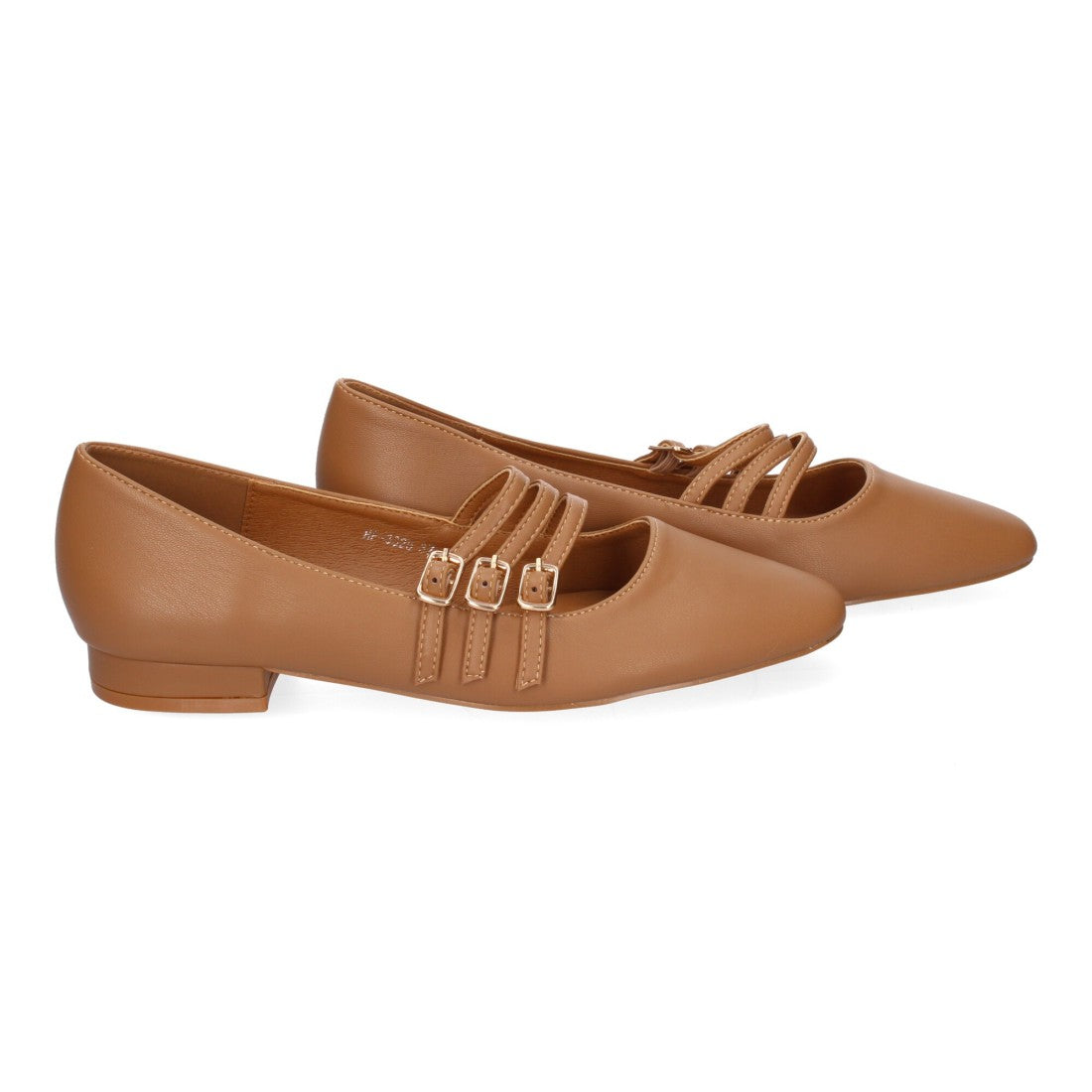 Bolsoloco Bailarina Hebilla Camel