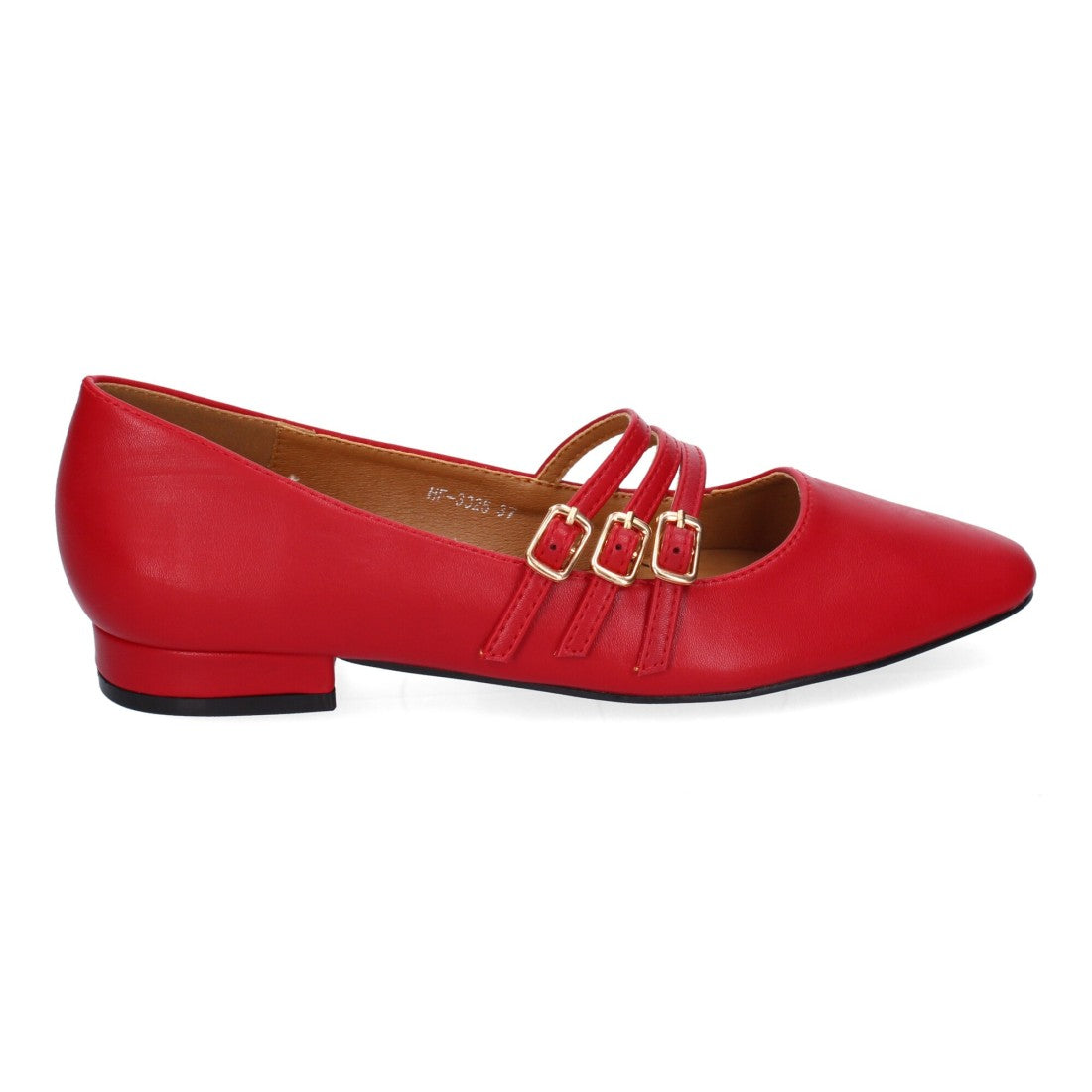 Bolsoloco Bailarina Hebilla Rojo