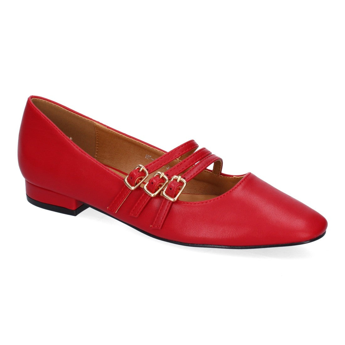 Bolsoloco Bailarina Hebilla Rojo
