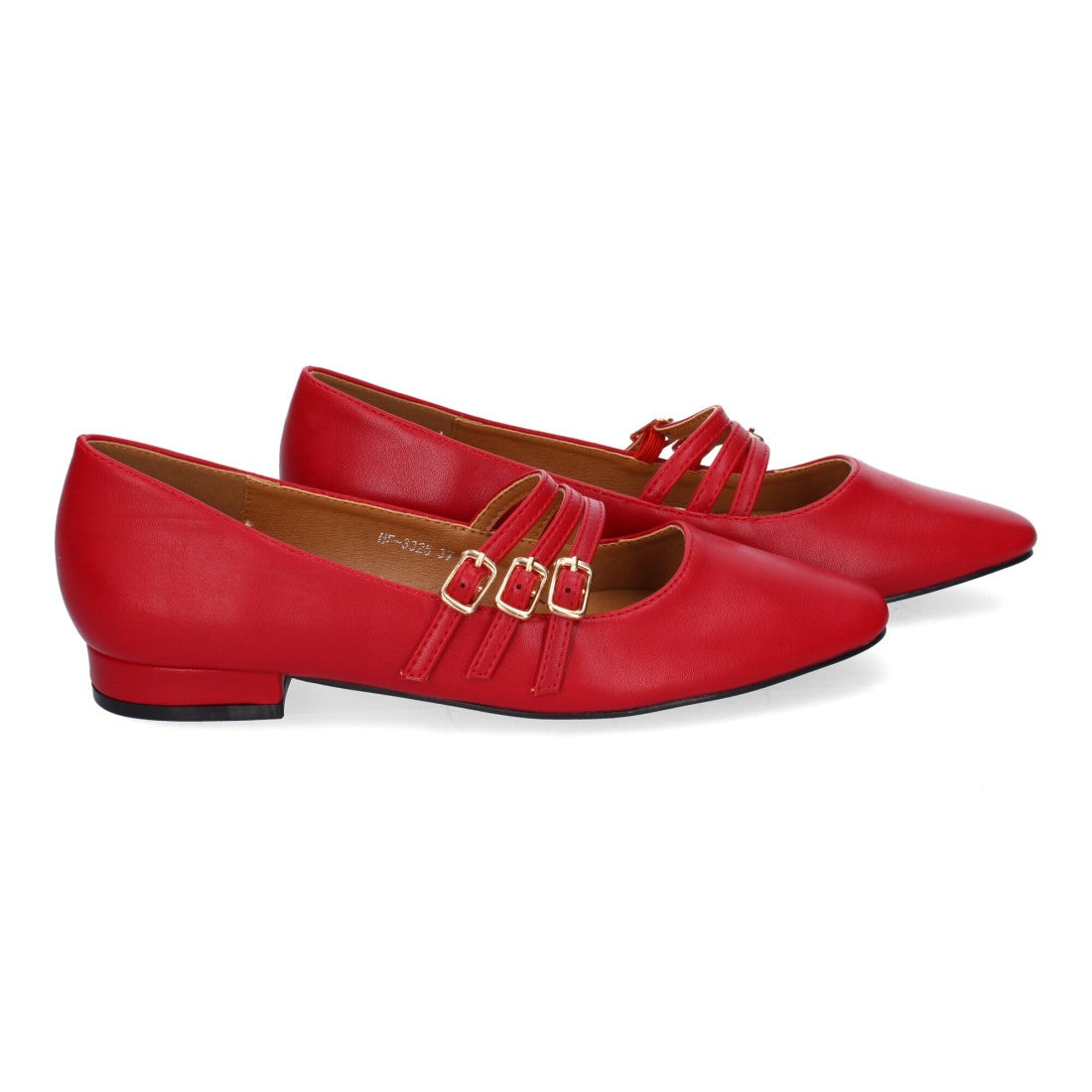 Bolsoloco Bailarina Hebilla Rojo