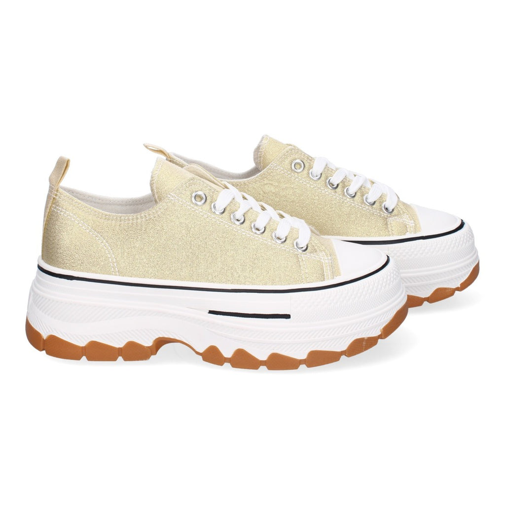 Bolsoloco Zapato Plataforma Oro