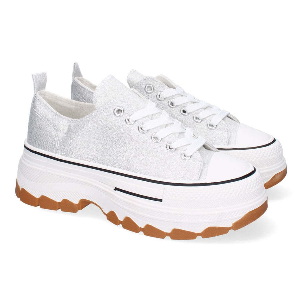 Bolsoloco Zapato Plataforma Plata