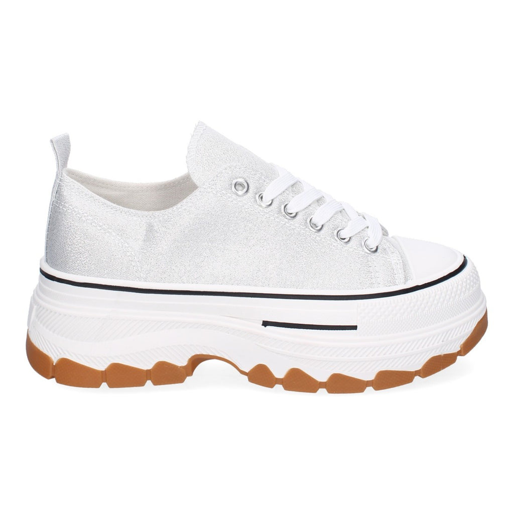 Bolsoloco Zapato Plataforma Plata