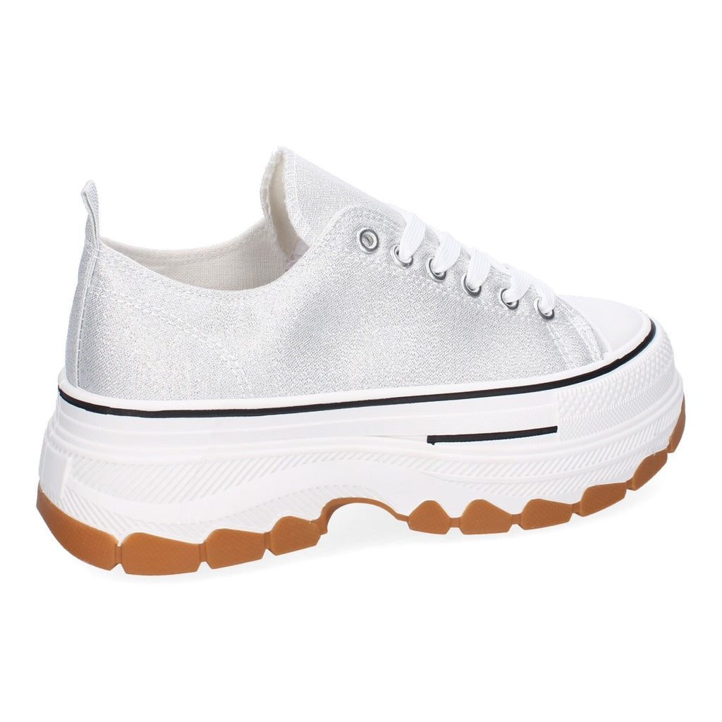 Bolsoloco Zapato Plataforma Plata