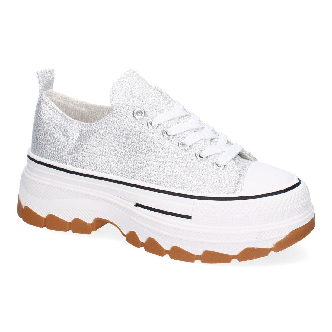 Bolsoloco Zapato Plataforma Plata