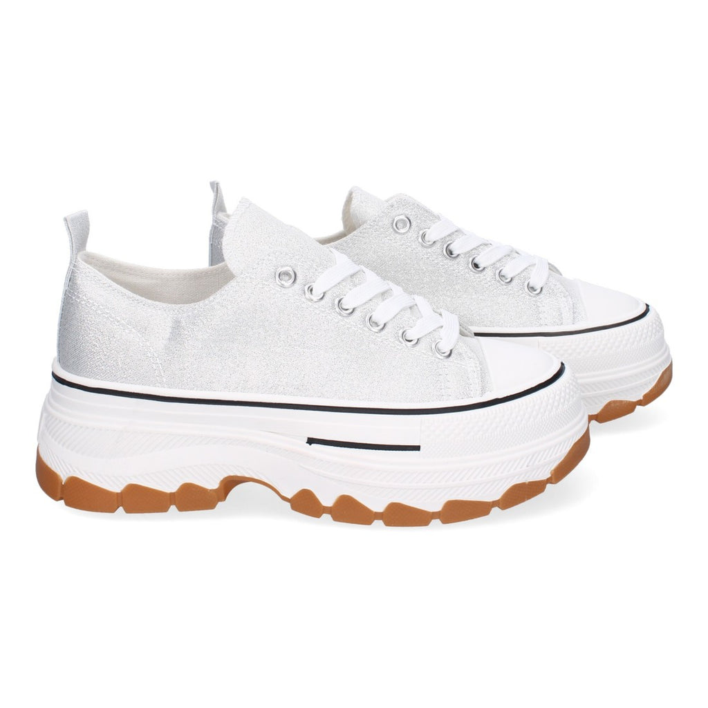 Bolsoloco Zapato Plataforma Plata