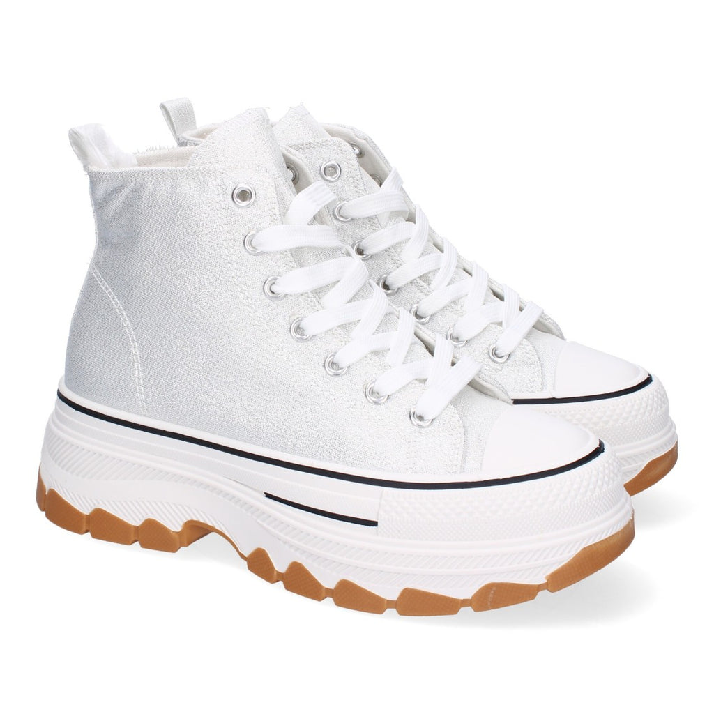 Bolsoloco Zapato Plataforma Plata