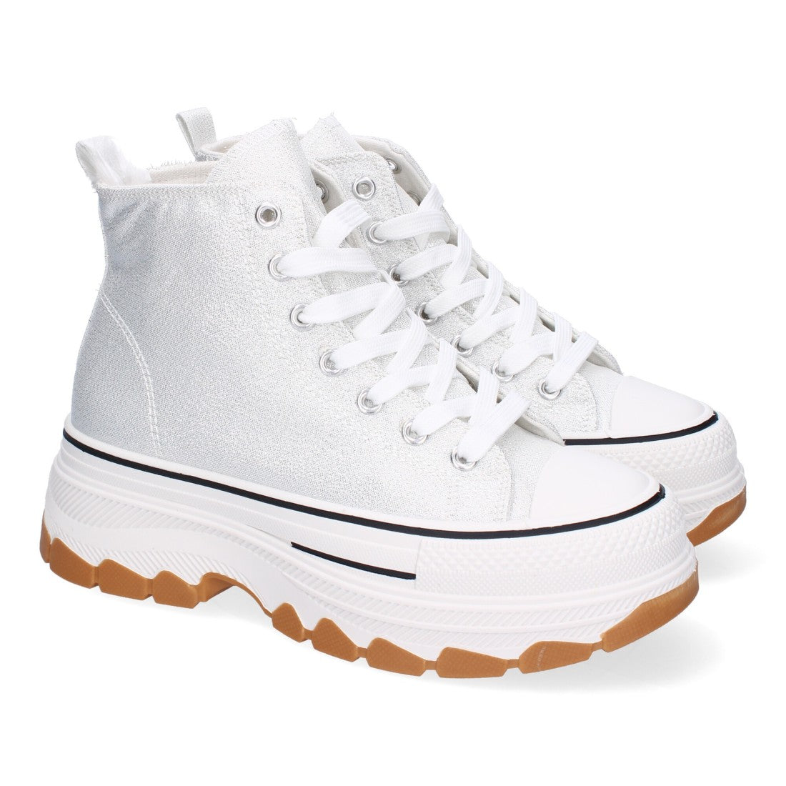 Bolsoloco Zapato Plataforma Plata