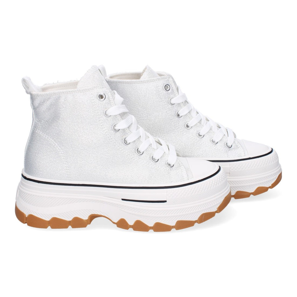 Bolsoloco Zapato Plataforma Plata