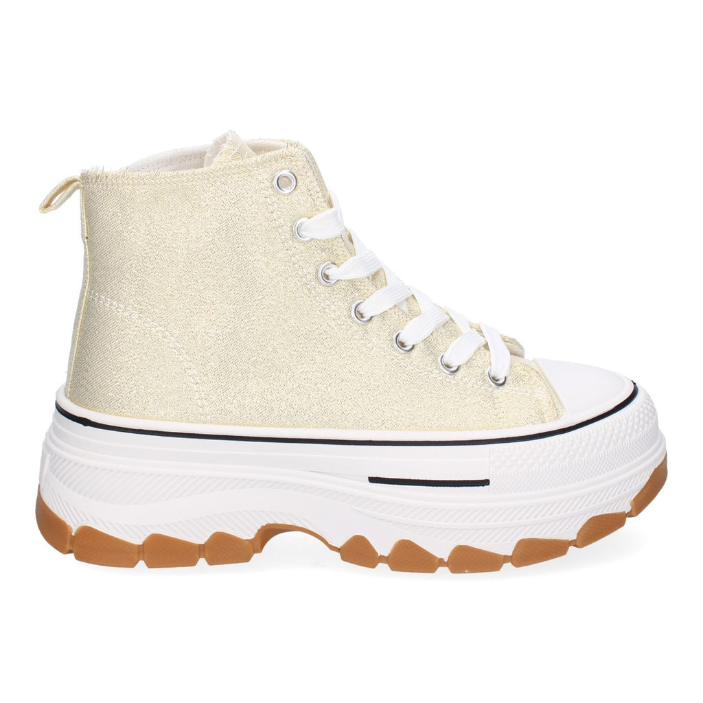 Bolsoloco Zapato Plataforma Oro