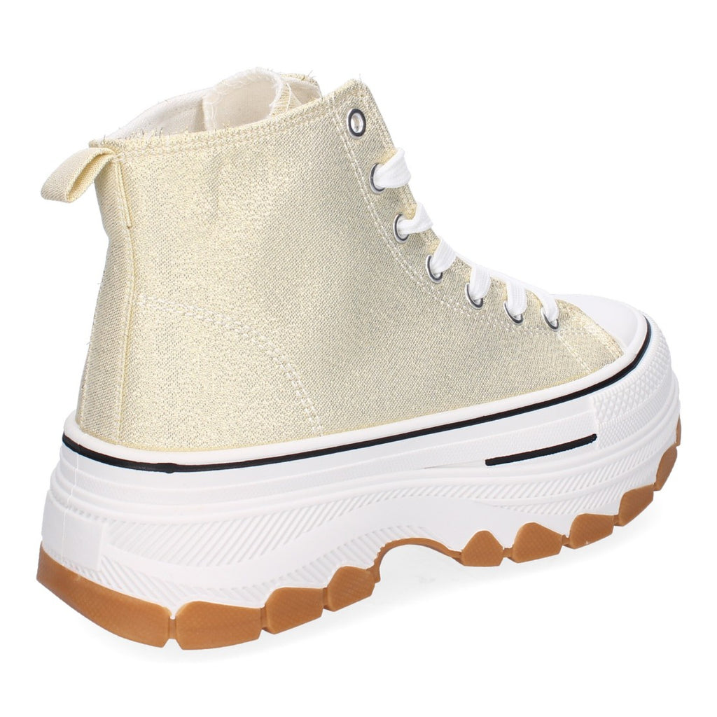 Bolsoloco Zapato Plataforma Oro