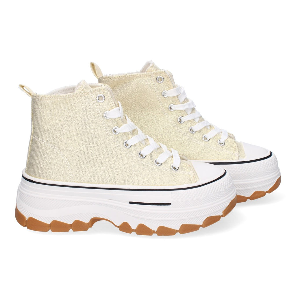 Bolsoloco Zapato Plataforma Oro