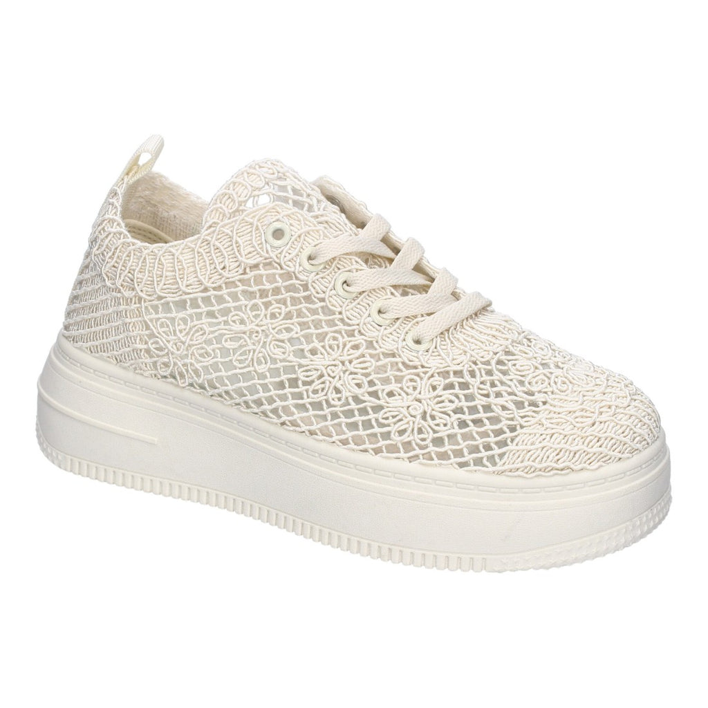 Bolsoloco Zapato Bordado Beige
