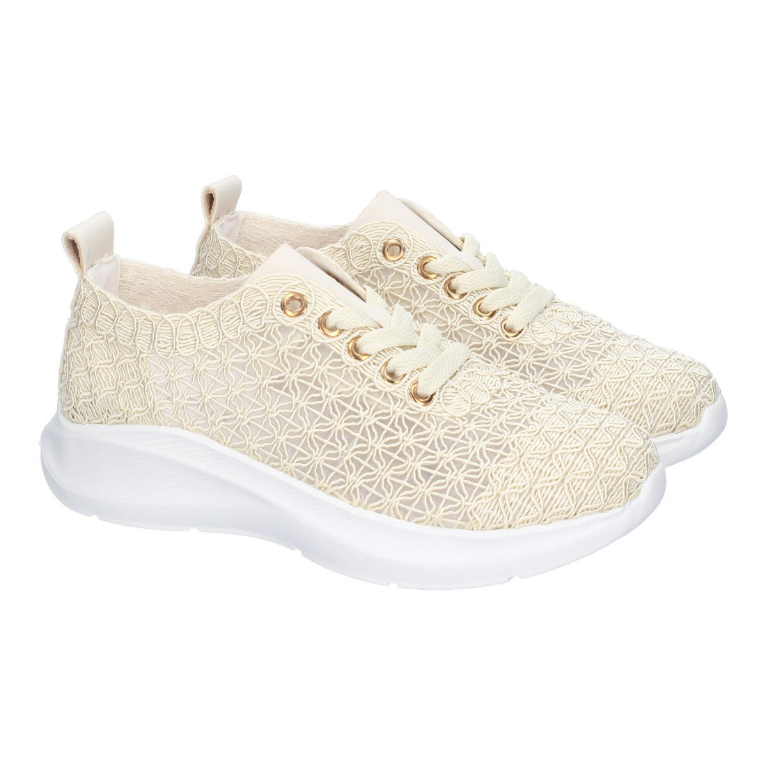 Bolsoloco Zapato Bordado Beige