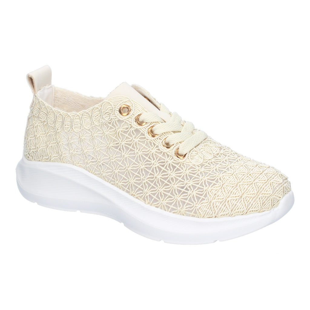 Bolsoloco Zapato Bordado Beige