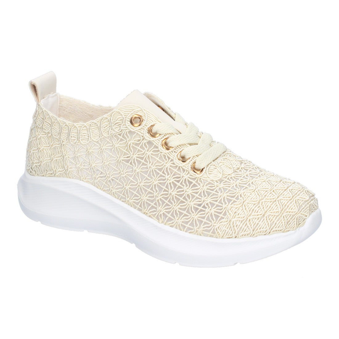 Bolsoloco Zapato Bordado Beige
