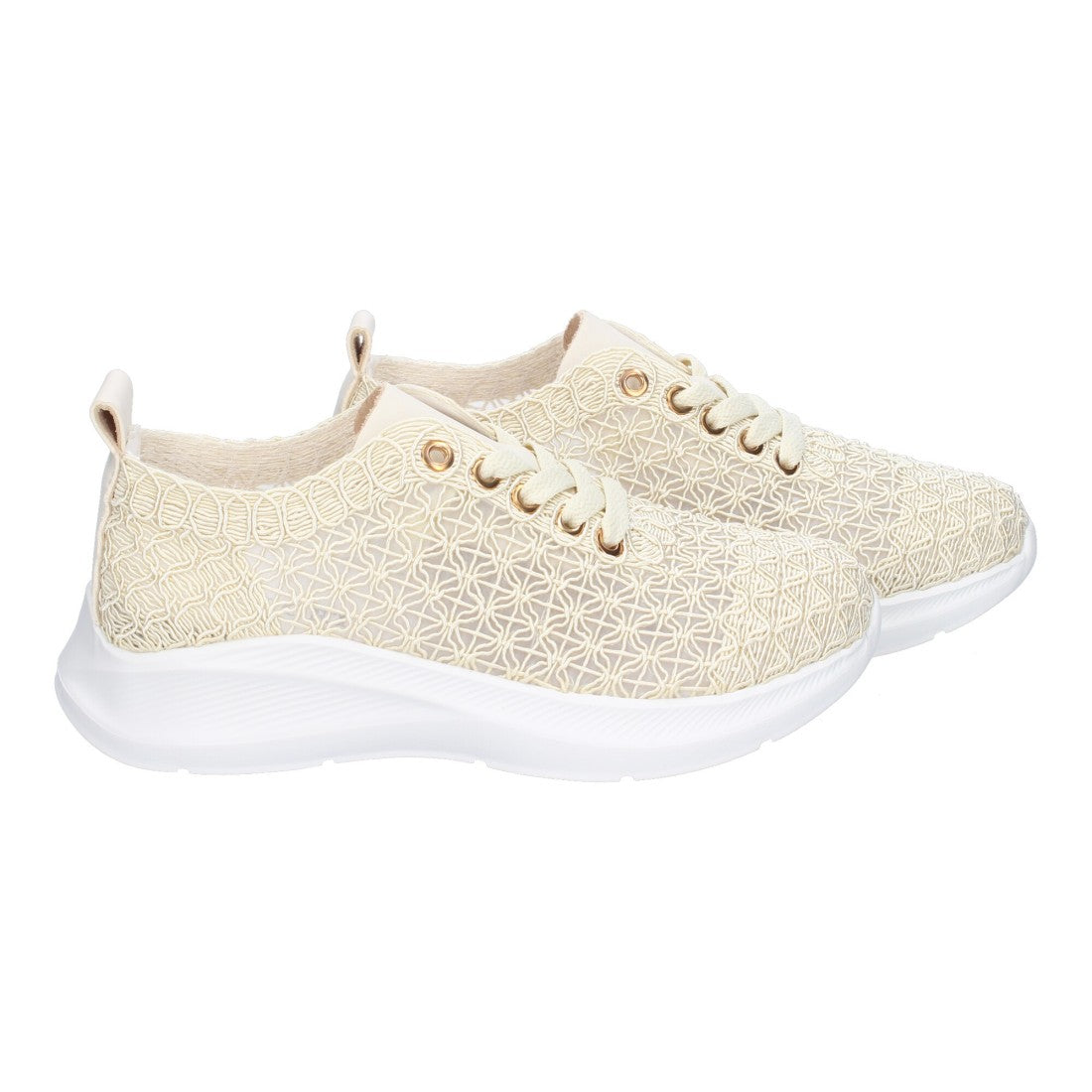 Bolsoloco Zapato Bordado Beige