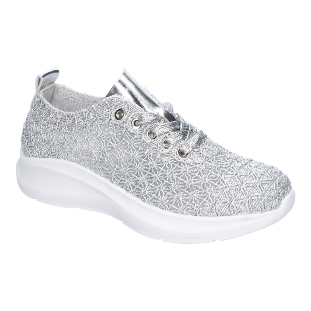 Bolsoloco Zapato Bordado Plata