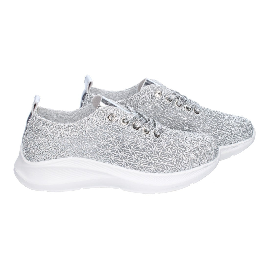 Bolsoloco Zapato Bordado Plata