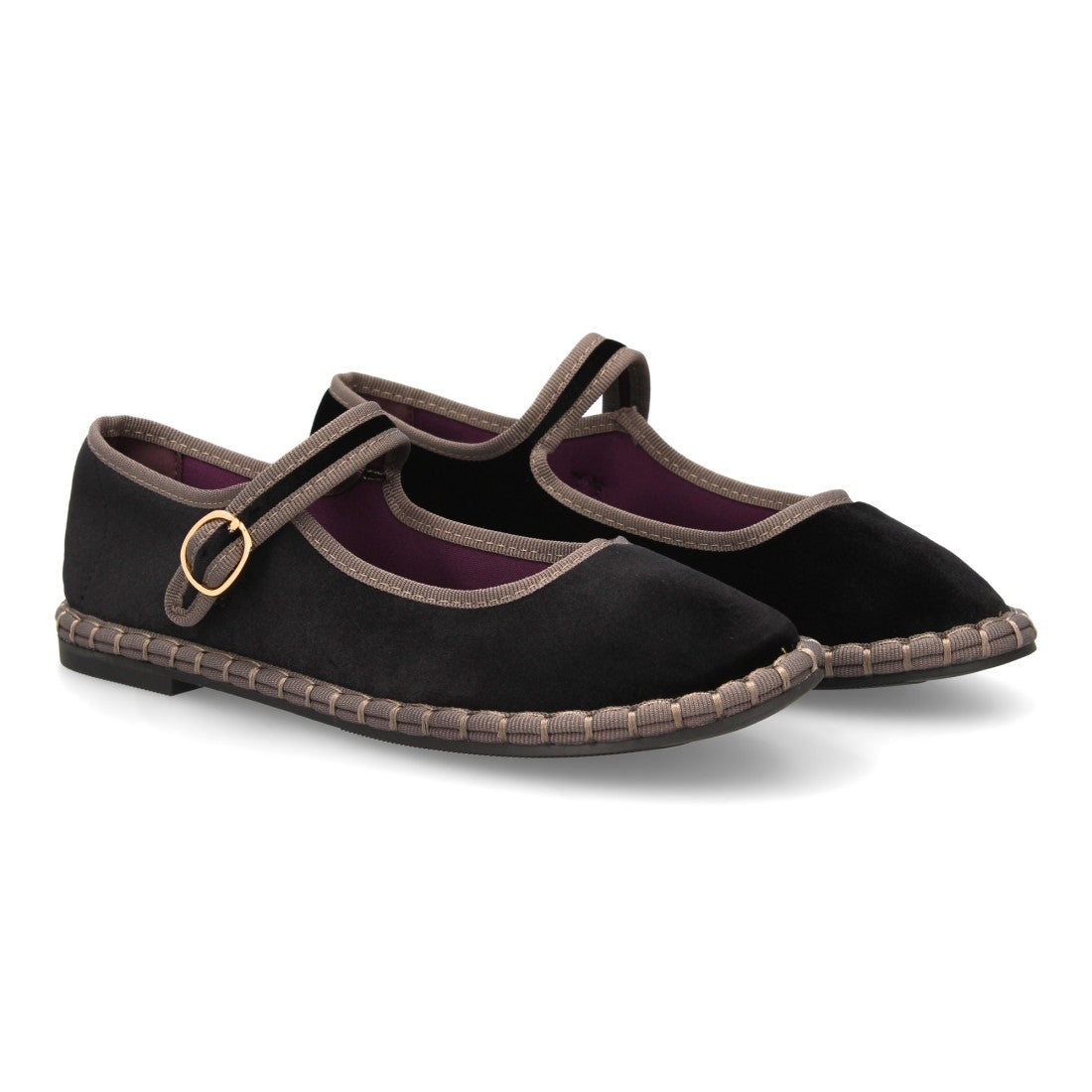 Bolsoloco Bailarina Hebilla Negro