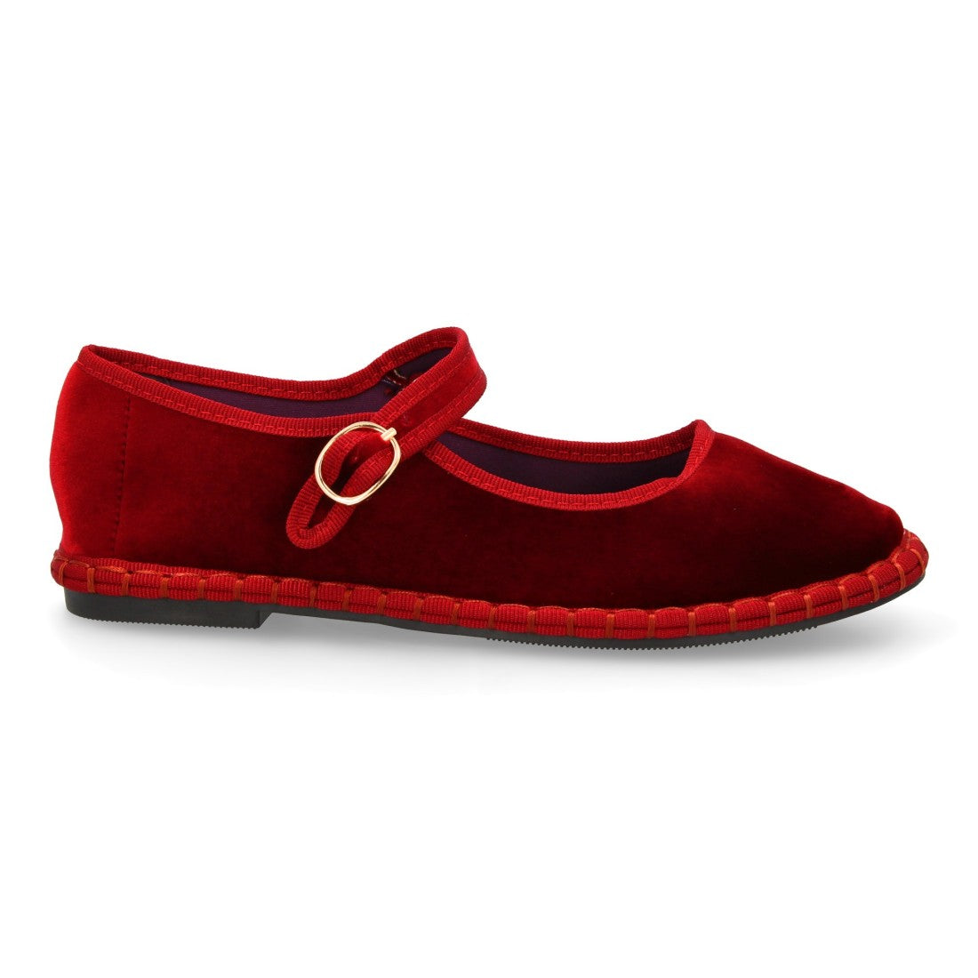 Bolsoloco Bailarina Hebilla Rojo