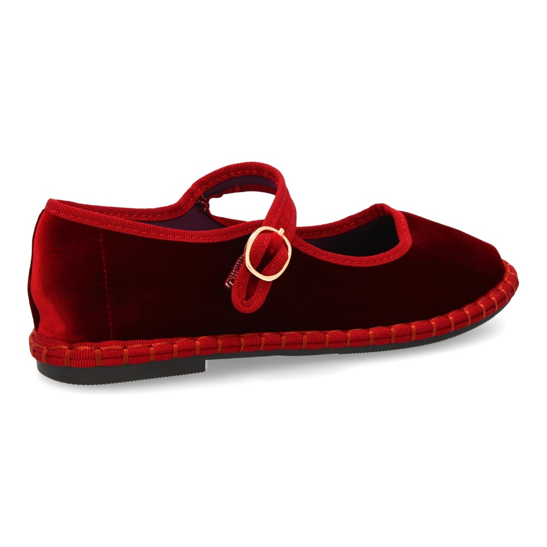 Bolsoloco Bailarina Hebilla Rojo