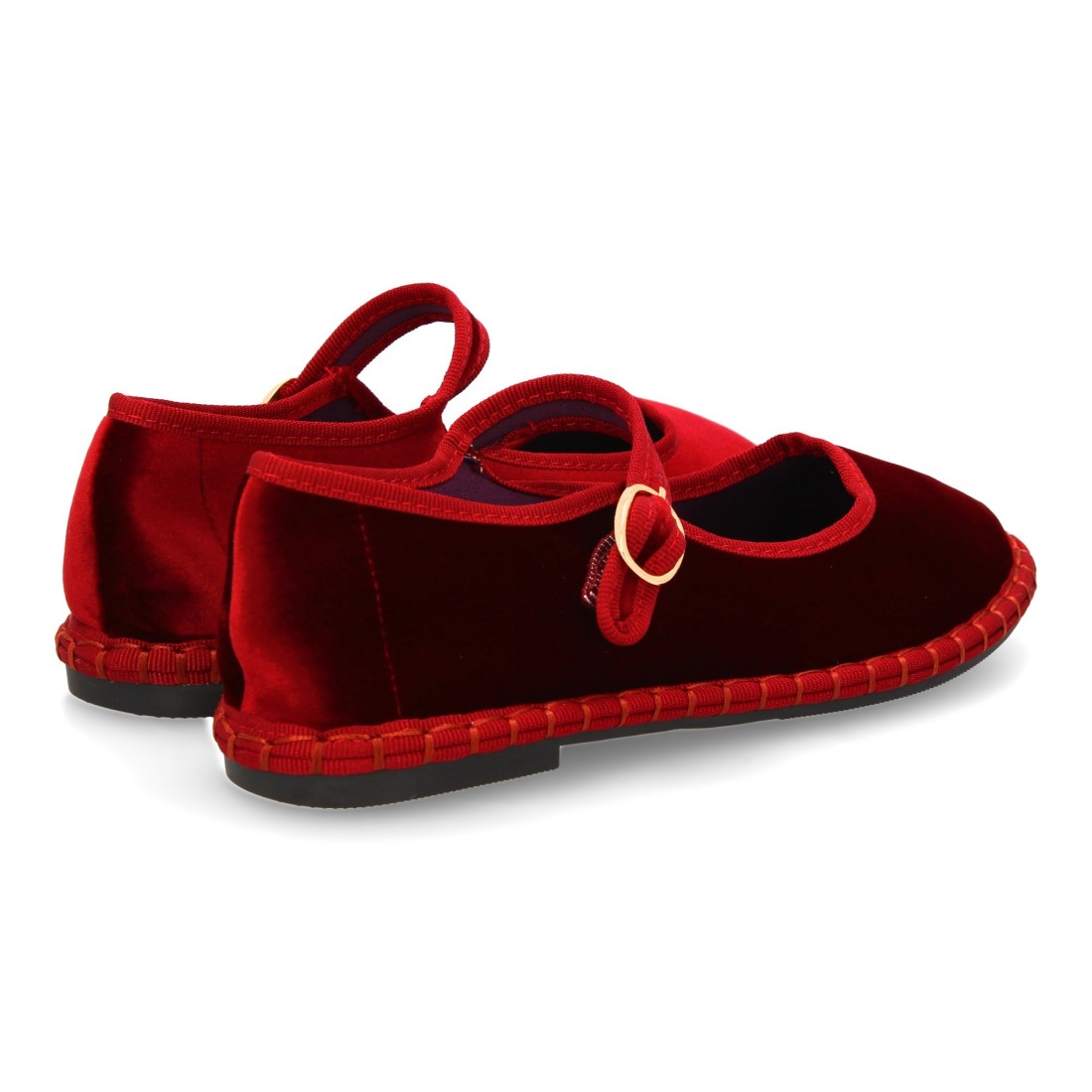 Bolsoloco Bailarina Hebilla Rojo