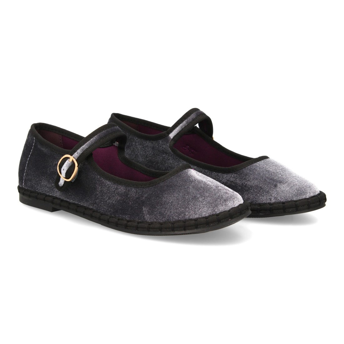 Bolsoloco Bailarina Hebilla Gris