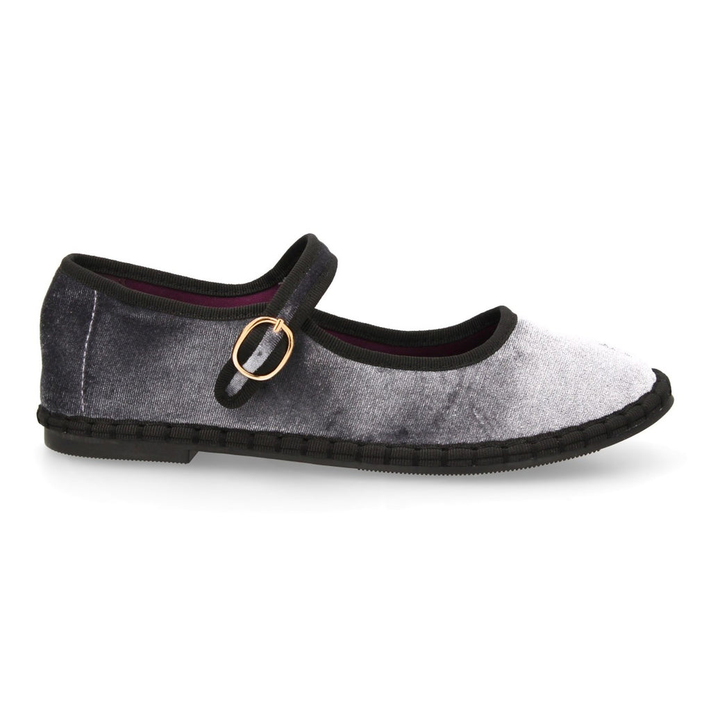 Bolsoloco Bailarina Hebilla Gris