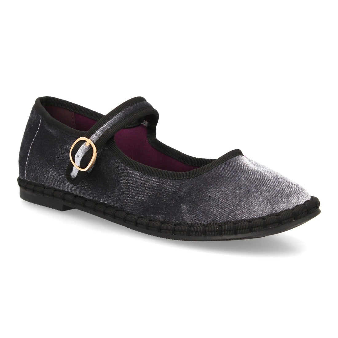 Bolsoloco Bailarina Hebilla Gris