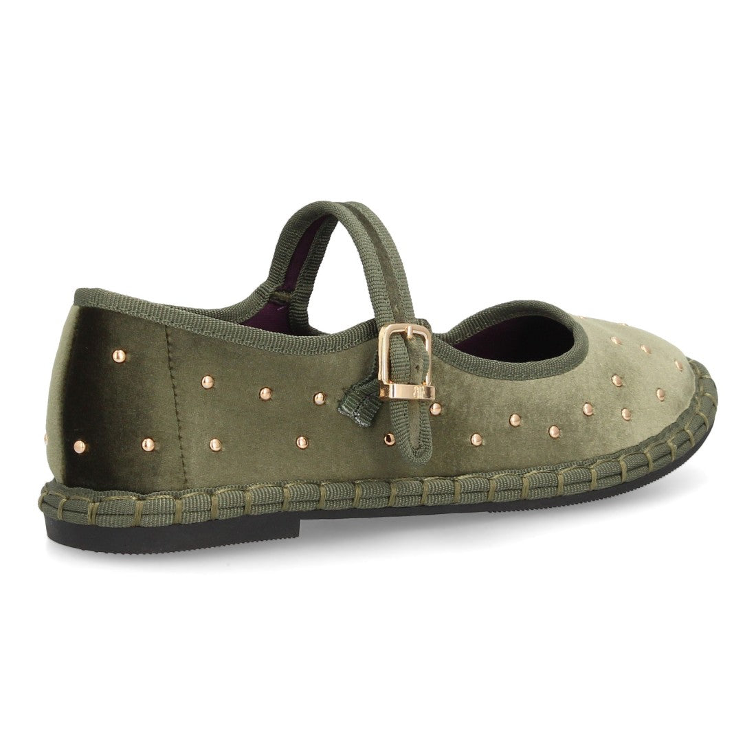 Bolsoloco Bailarina Hebilla Verde