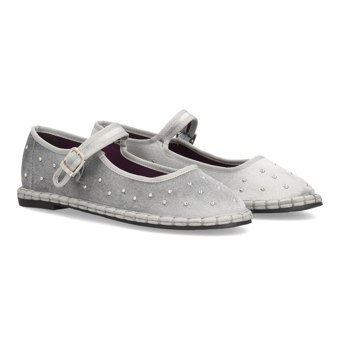 Bolsoloco Bailarina Hebilla Gris
